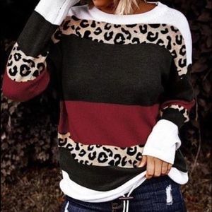 Animal print sweater